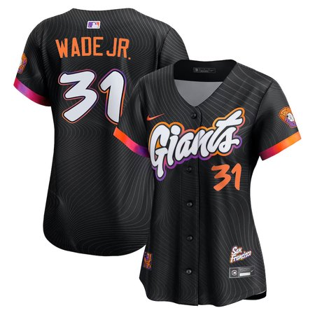 Women's San Francisco Giants #31 LaMonte Wade Jr. Nike Anthracite 2025 City Connect Limited Jersey